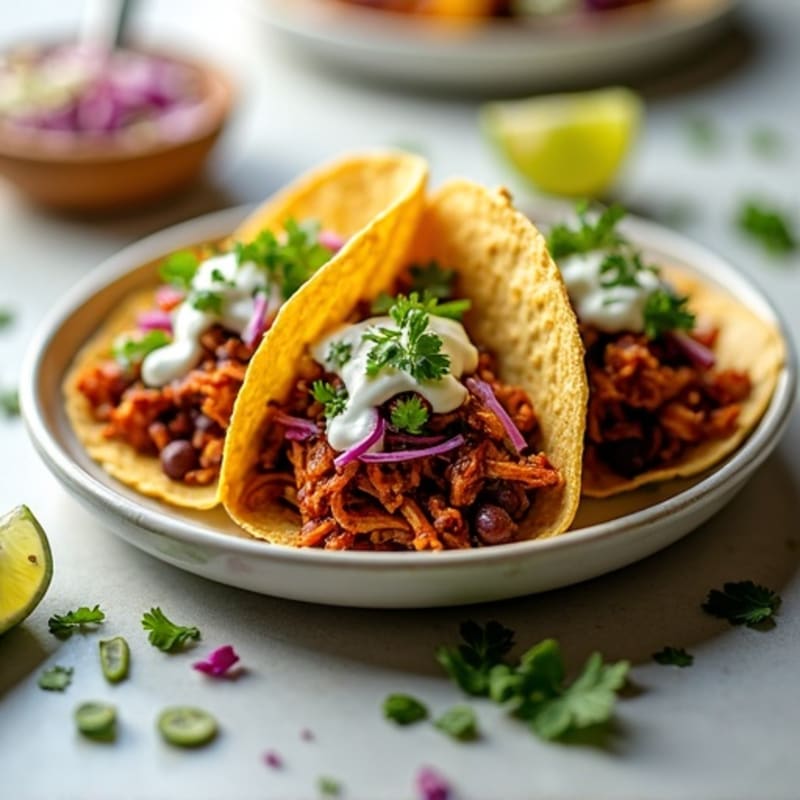 Pulled BBQ Jackfruit Street Tacos