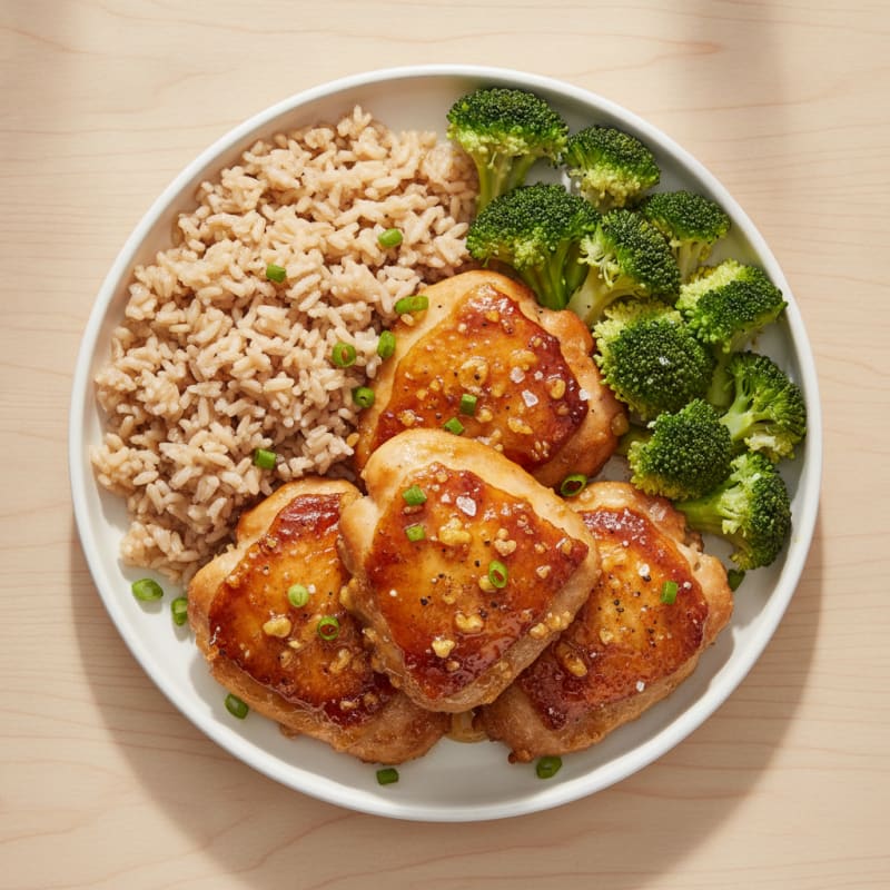 Air Fryer Honey-Garlic Chicken Thighs