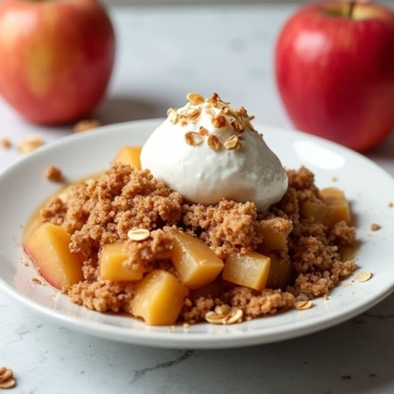Cinnamon-Spiced Apple Oat Crumble