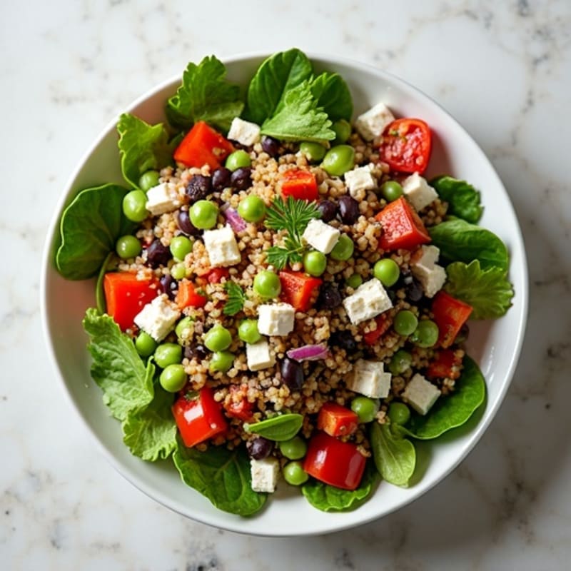 Fresh Black Bean Quinoa Salad with Zesty Lime Dressing
