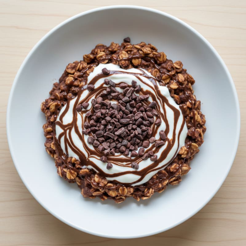 Creamy Greek Yogurt Chocolate Protein Oats