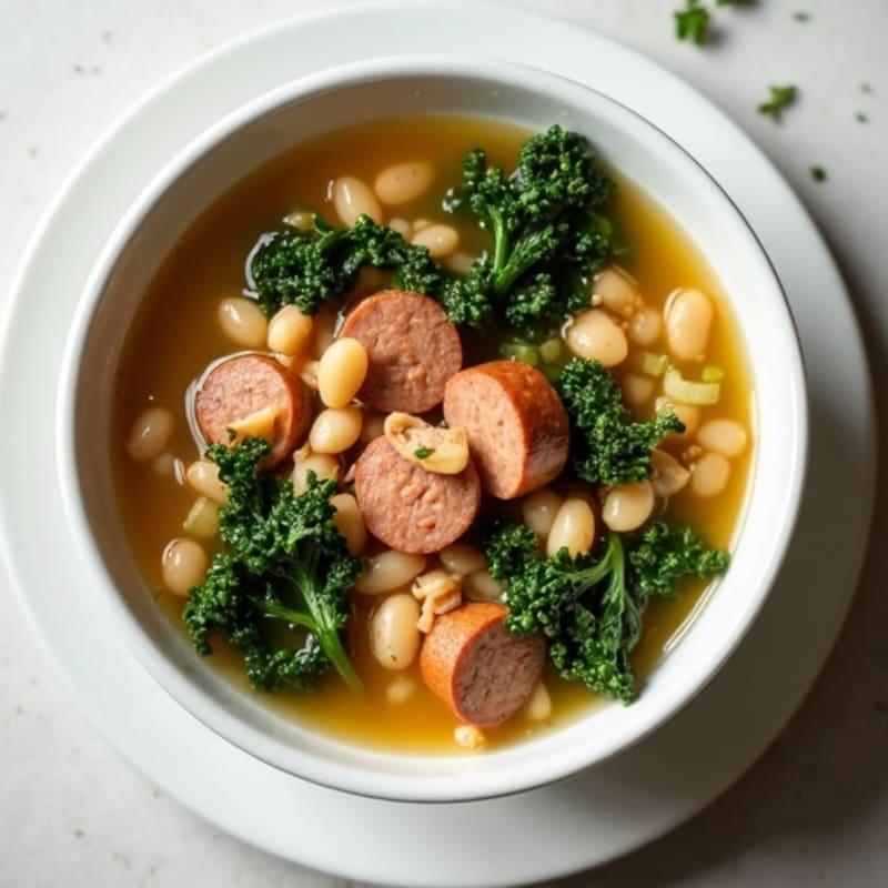 Hearty White Bean and Kale Sausage Soup