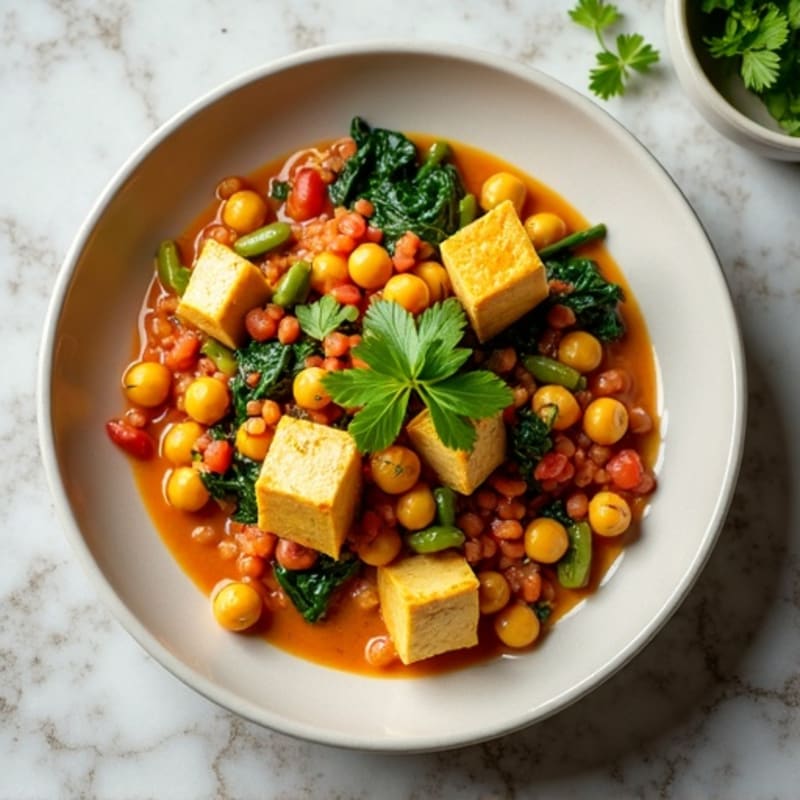 Creamy Coconut Chickpea Curry with Fresh Herbs