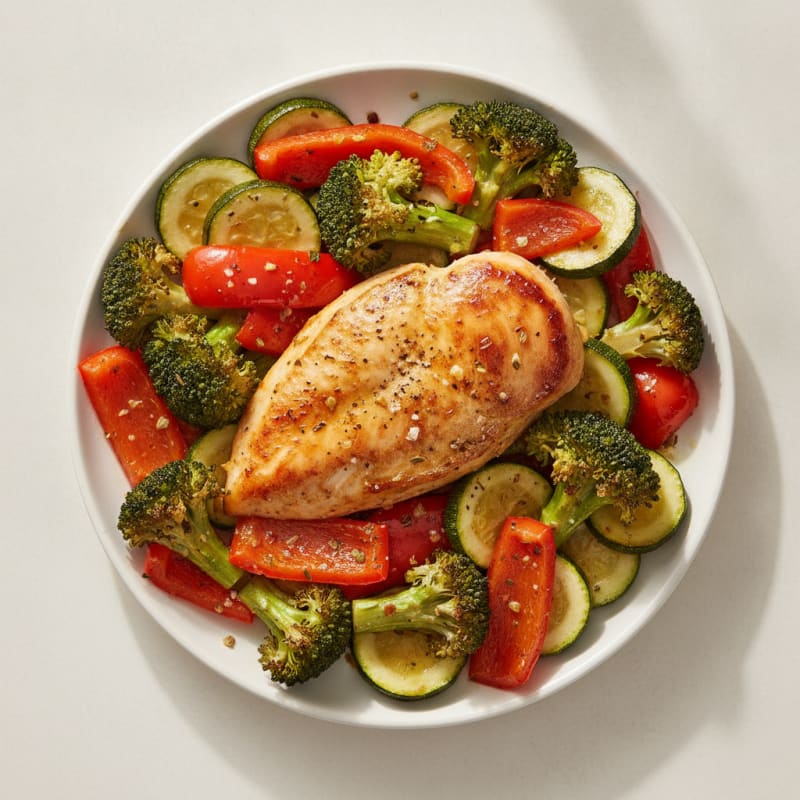 Lemon Herb Roasted Chicken and Veggies
