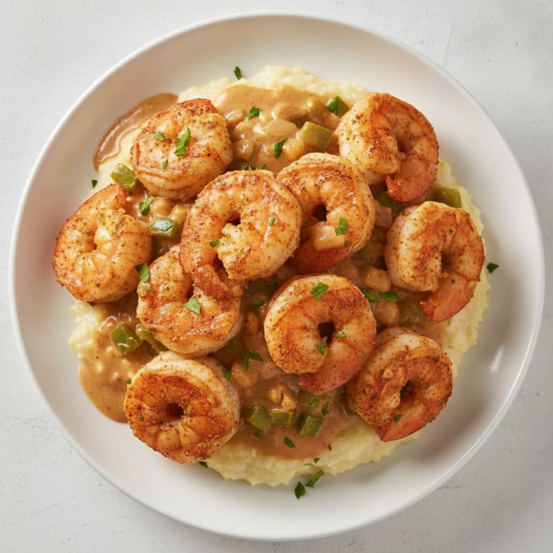 Cajun Shrimp and Creamy Grits
