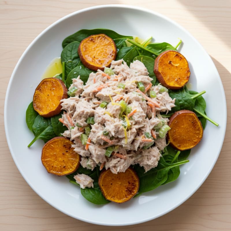 High-Protein Tuna Salad with Sweet Potato