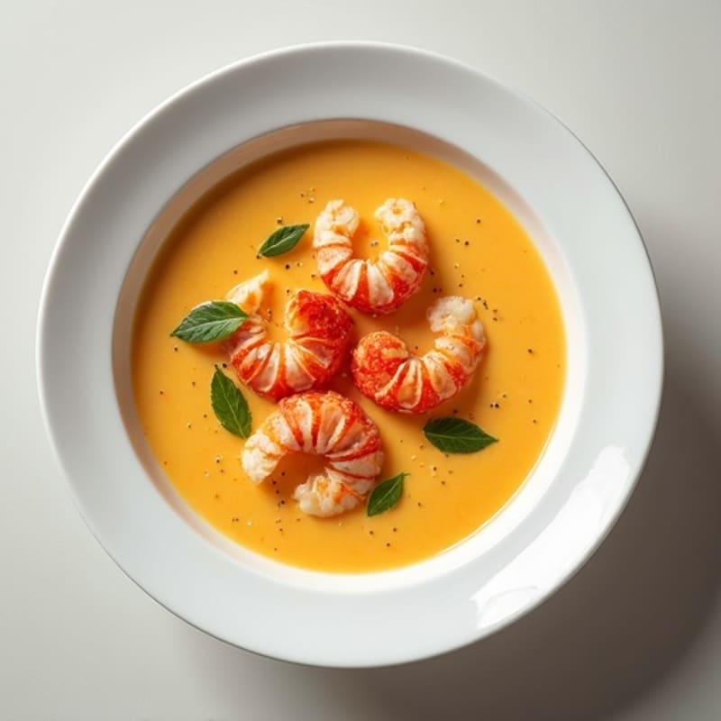 Lightened Creamy Lobster Bisque