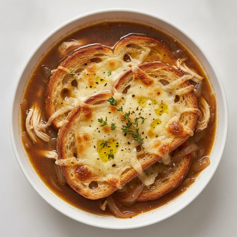 Caramelized Onion and Gruyere Soup