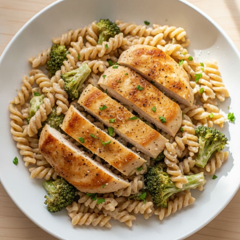 Garlic Parmesan Chicken Alfredo Pasta
