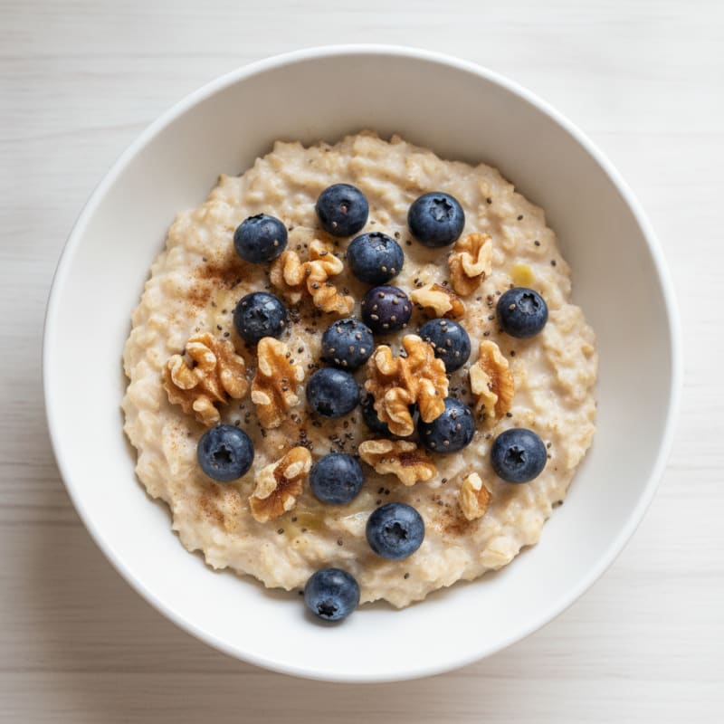 Classic Oatmeal with Berries and Nuts