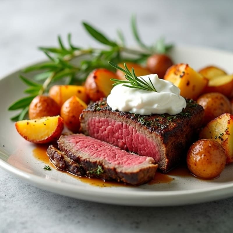 Herb-Roasted Beef with Crispy Potatoes