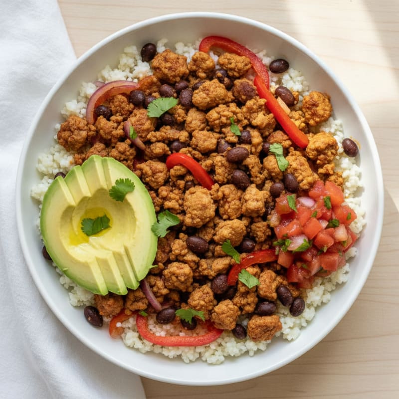 Turkey Taco Rice Bowl