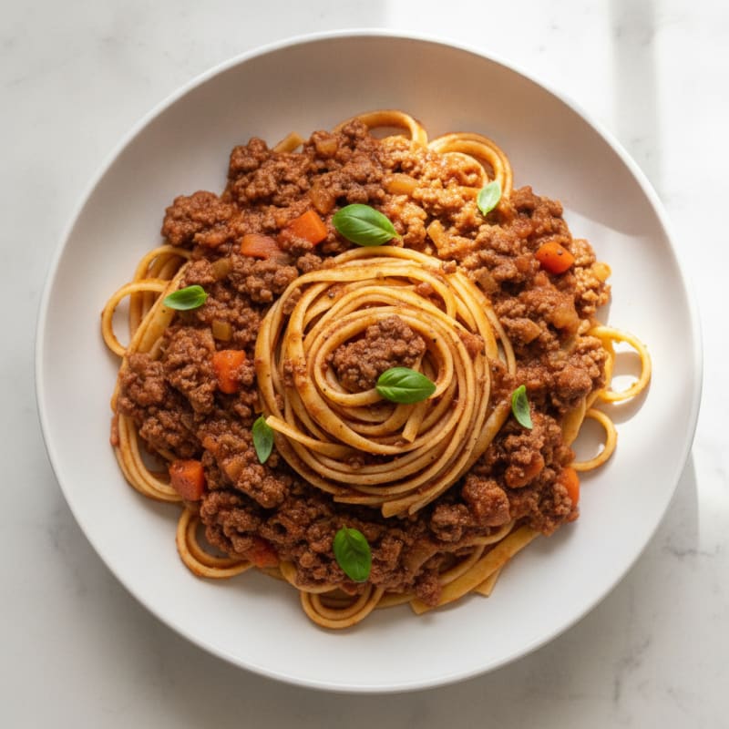 Classic Beef Bolognese with Tagliatelle