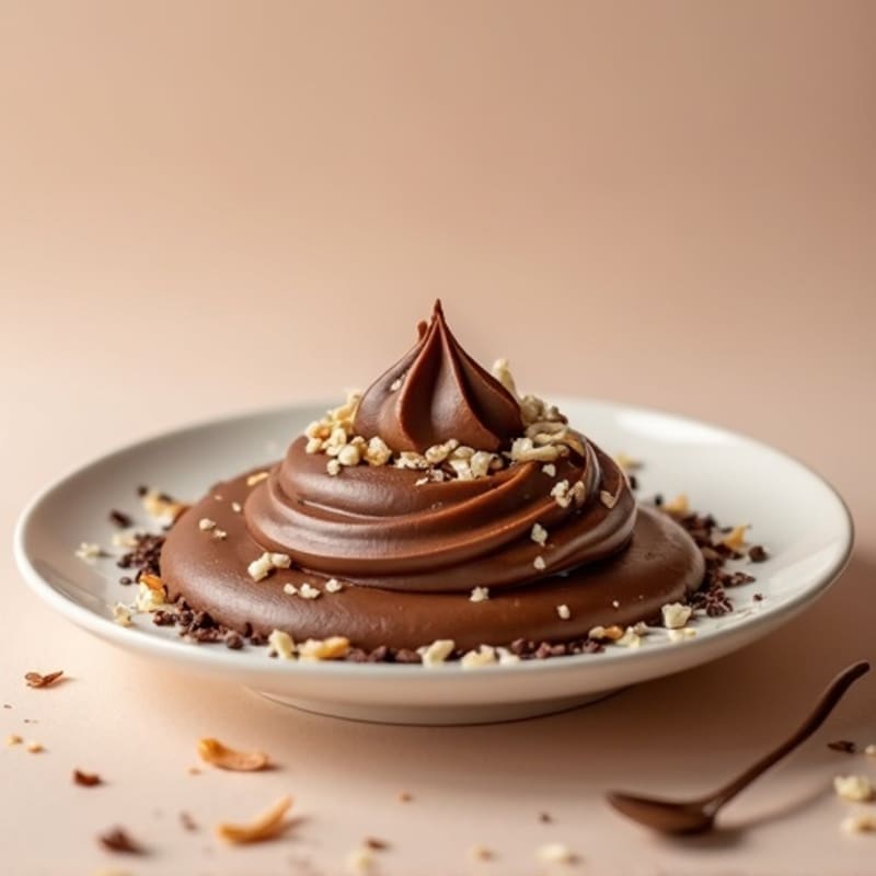 Silky Chocolate Protein Pudding with Toasted Coconut
