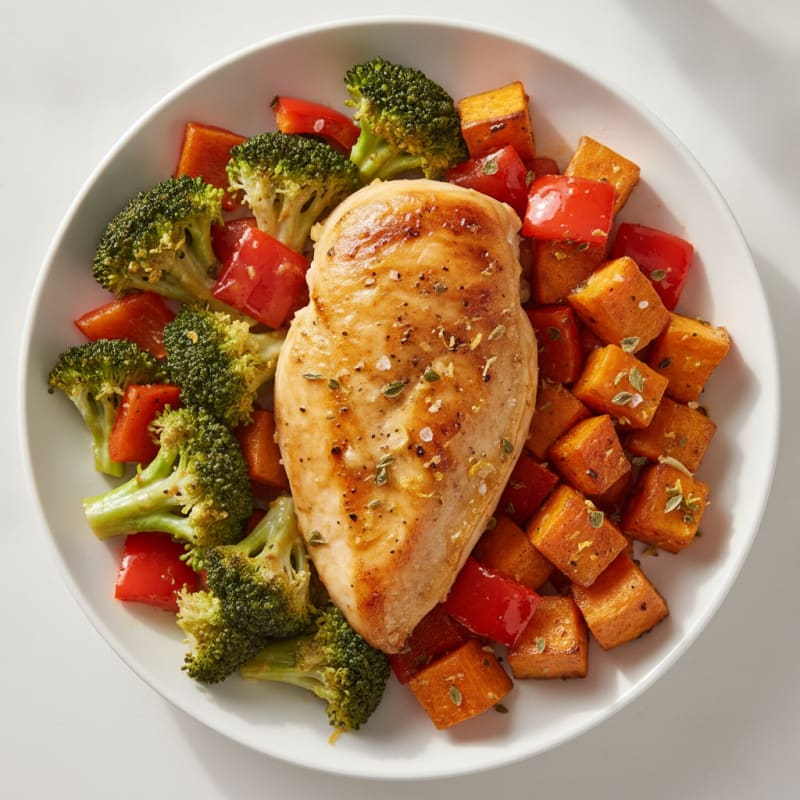 Lemon Herb Roasted Chicken and Veggies