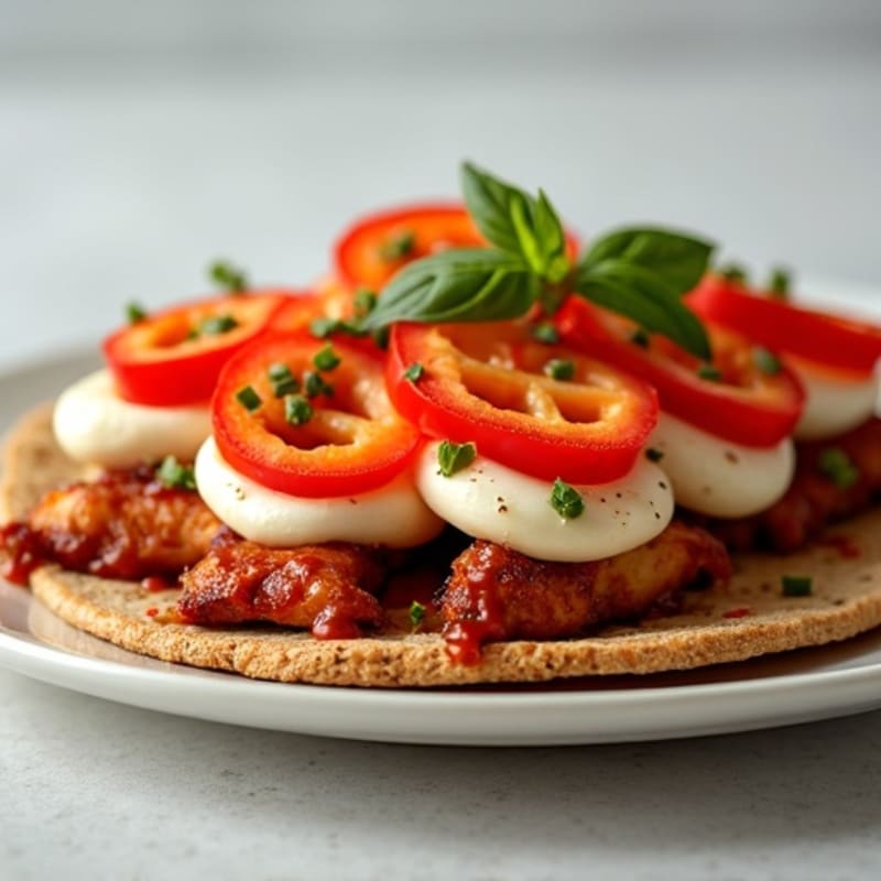High-Protein BBQ Chicken Flatbread