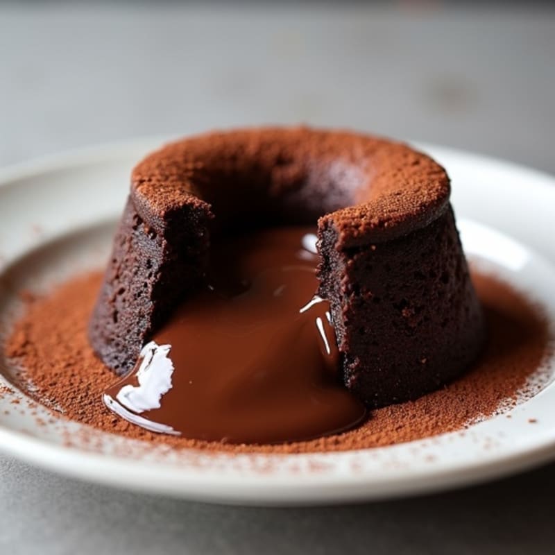 Protein-Rich Dark Chocolate Lava Cake