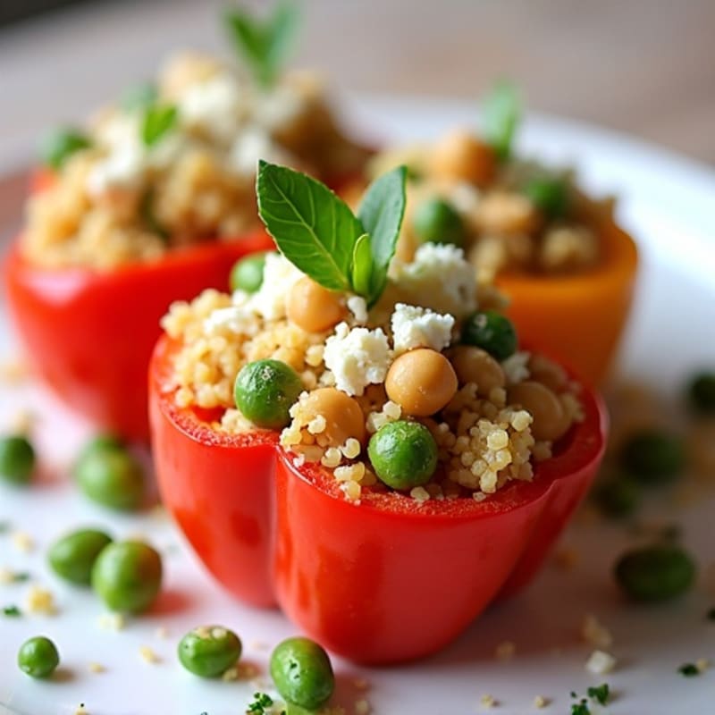 Creamy Vegetarian Ricotta Stuffed Peppers