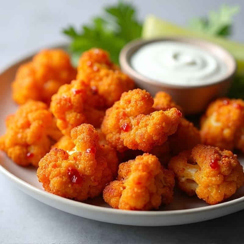 Crispy Buffalo Cauliflower Wings