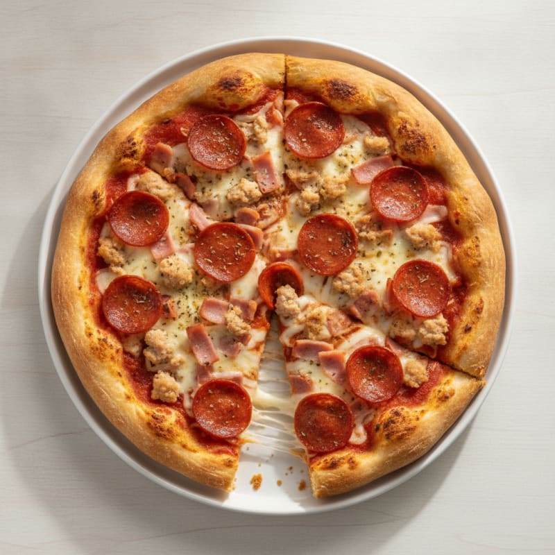 Meat Lovers Stuffed Crust Pizza