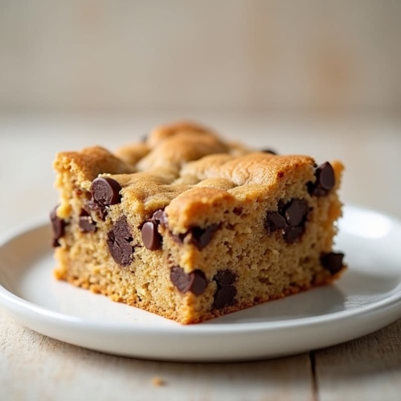 Protein-Packed Almond Flour Chocolate Chip Cookie Cake