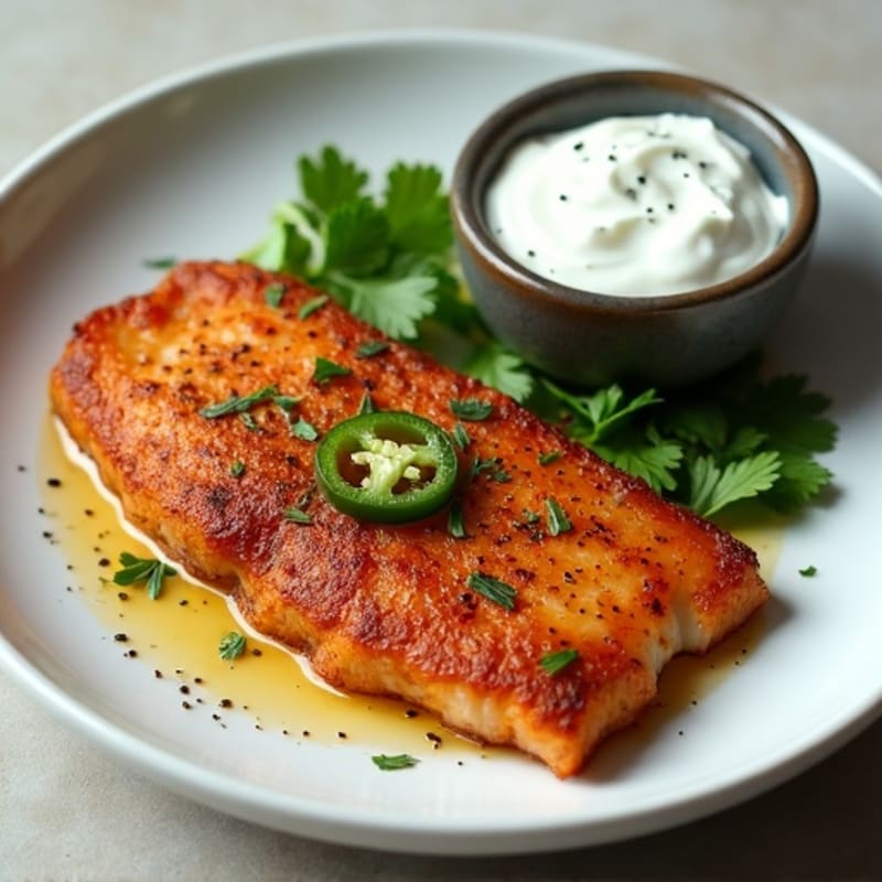 Crispy Blackened Catfish with Spicy Herbs
