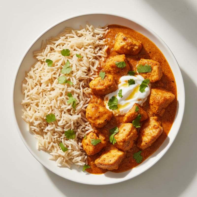 Spiced Butter Chicken with Basmati Rice