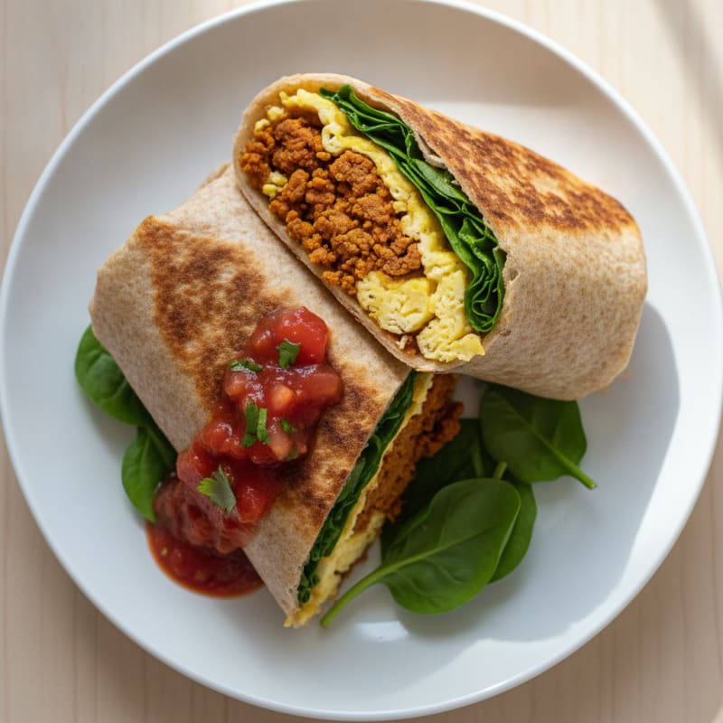 Hearty Breakfast Burrito with Chorizo