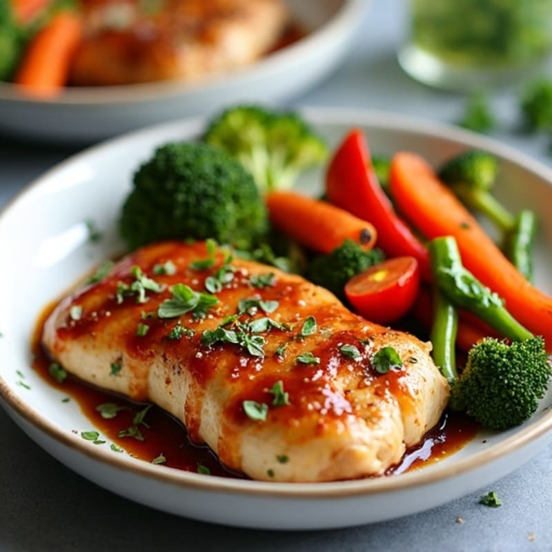 Sheet Pan Teriyaki Chicken and Crispy Roasted Vegetables