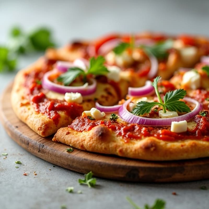 Crispy Whole Wheat BBQ Chicken Pizza