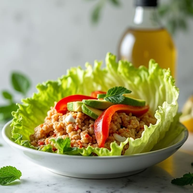 Spicy Sriracha Tuna Lettuce Wrap