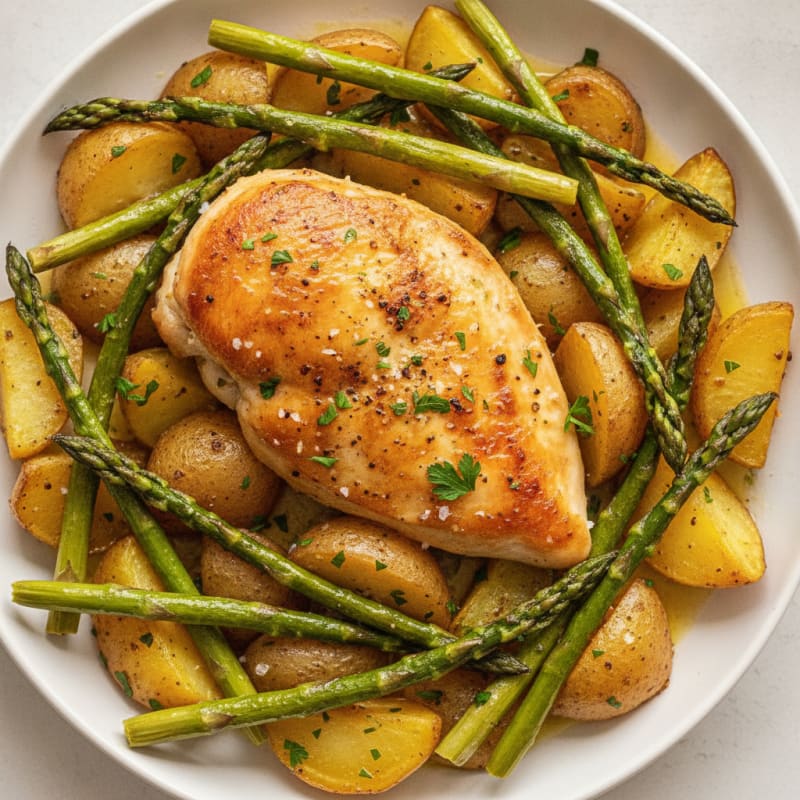 Lemon Herb Roasted Chicken and Potatoes