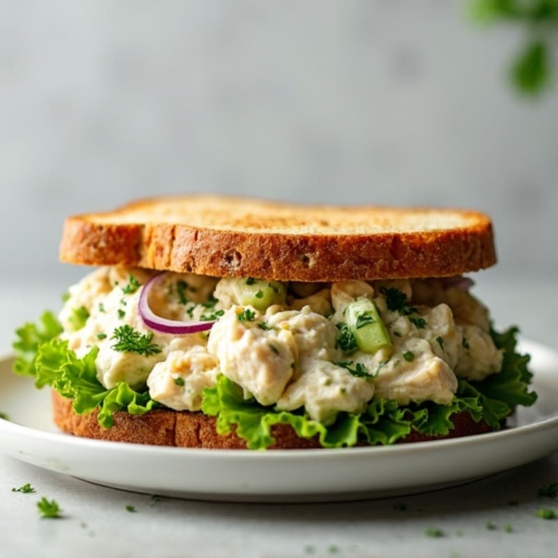 Creamy Herb Chicken Salad Sandwich