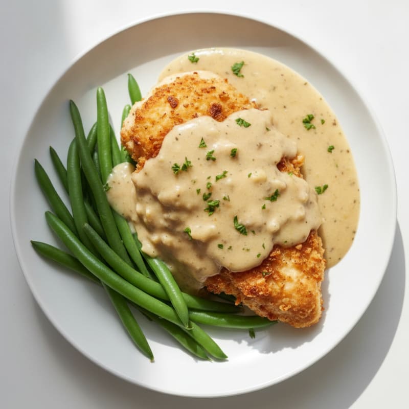 Buttermilk Fried Chicken with Creamy Gravy