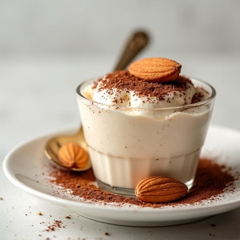 Protein-Packed Vanilla Almond Tiramisu Cups