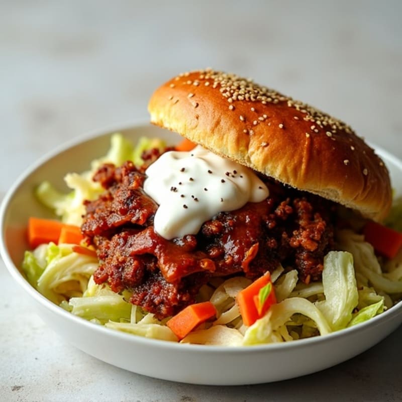 Slow Cooker Tangy Pulled Pork with Crispy Slaw