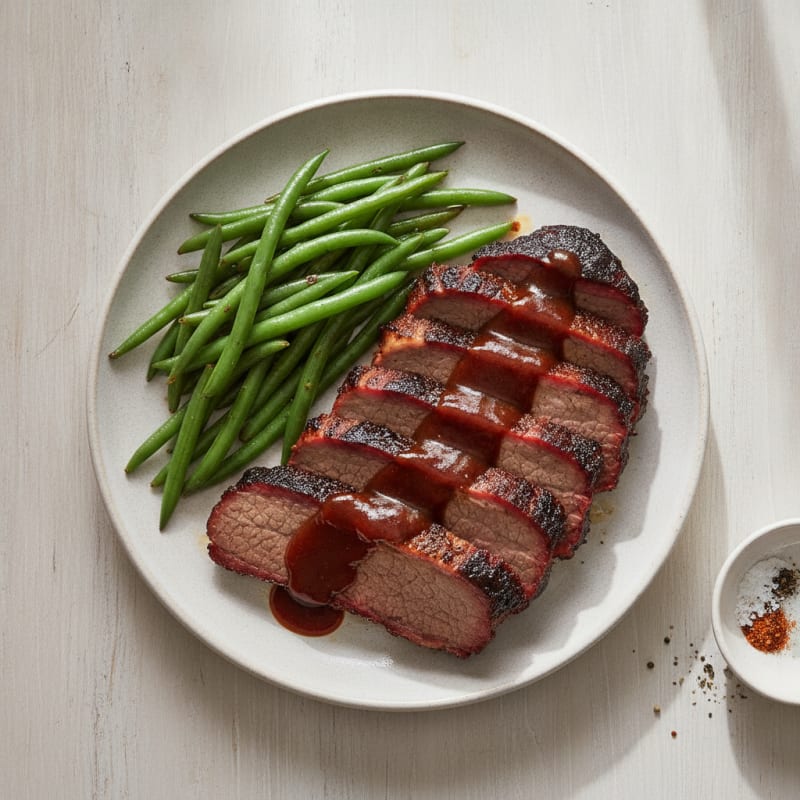 Texas Smoked Brisket with BBQ Glaze