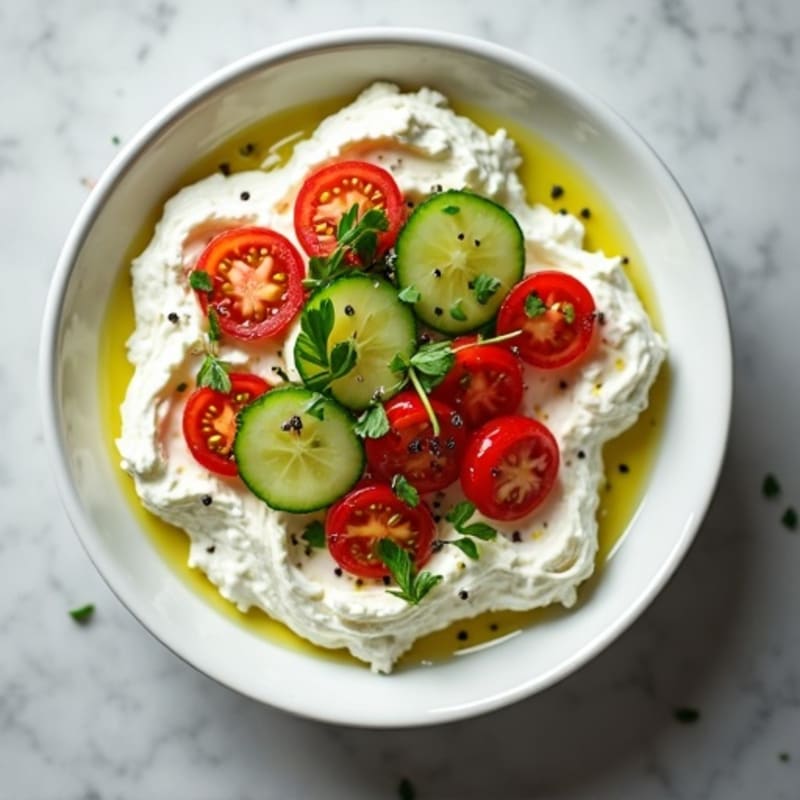 Savory Whipped Cottage Cheese Bowl with Fresh Herbs