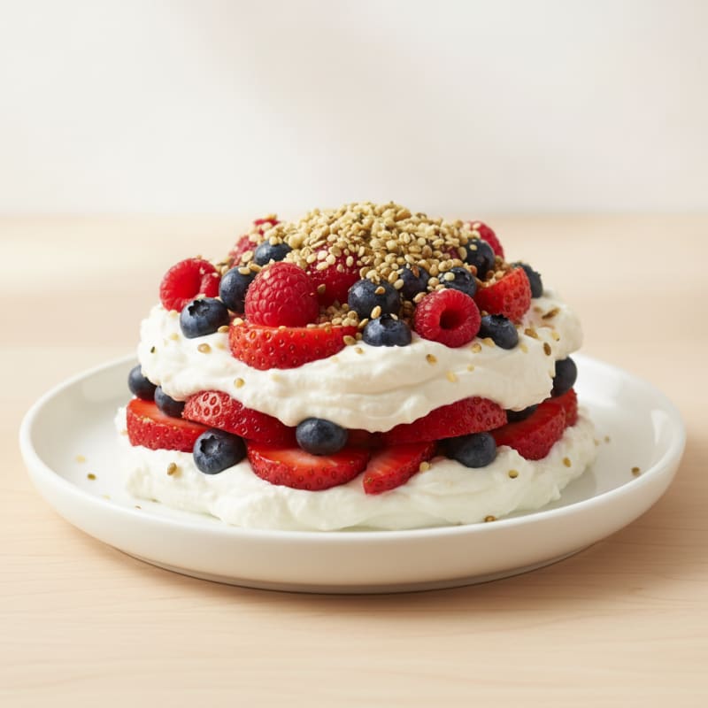 Greek Yogurt Protein Parfait with Mixed Berries