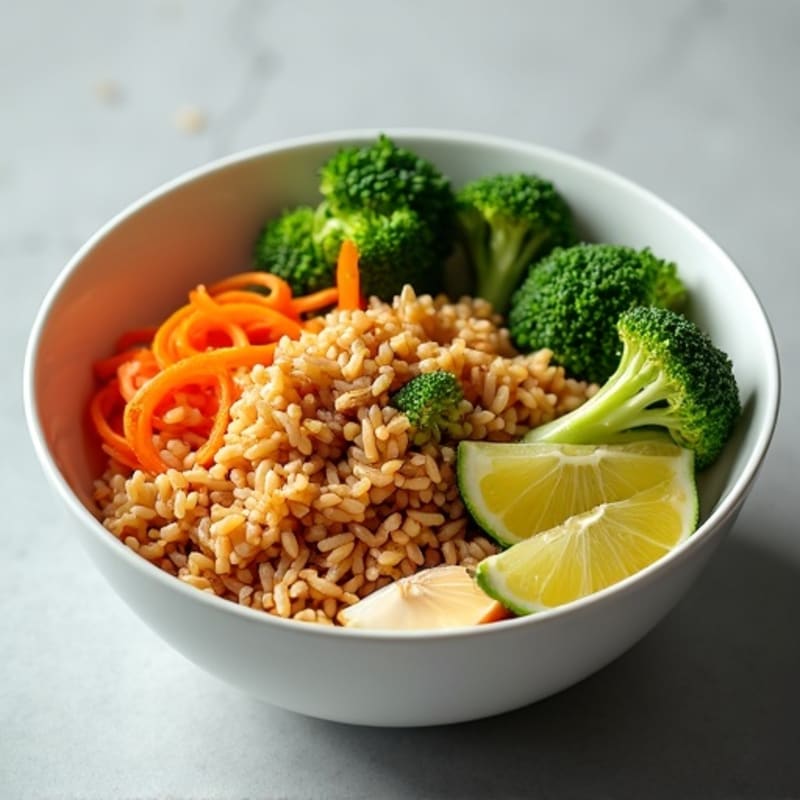 Ginger-Garlic Ground Chicken Rice Bowl