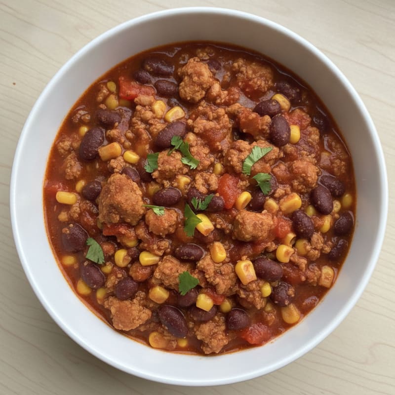 Hearty Black Bean and Corn Chili