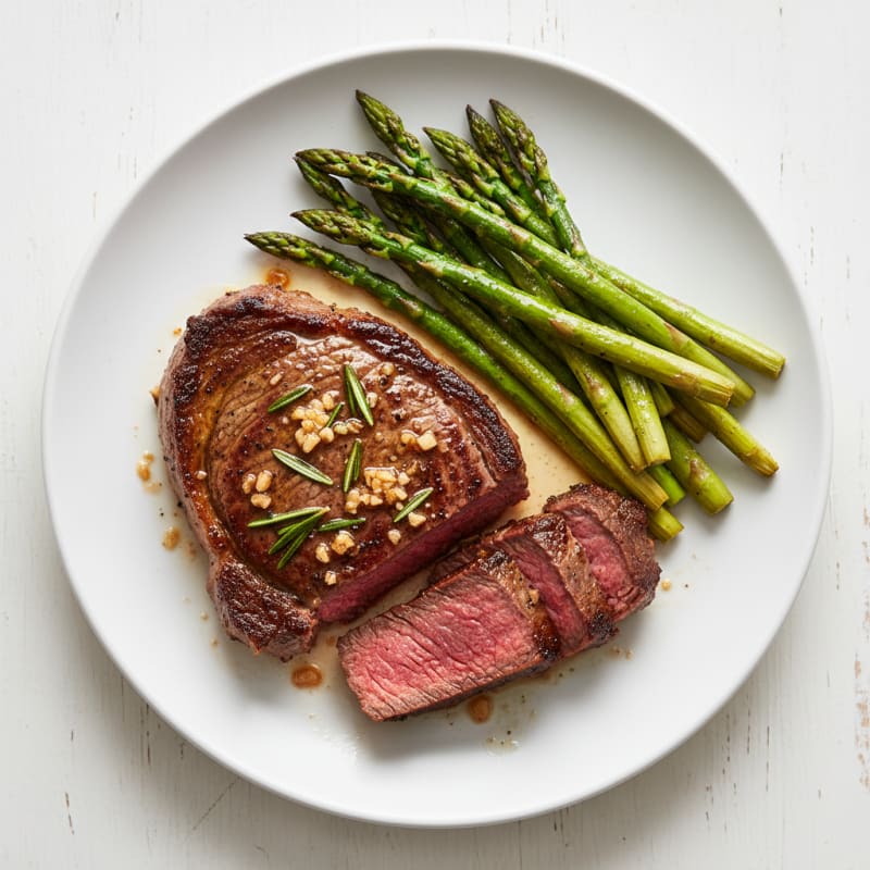 Tender Pan-Seared Steak with Garlic Butter