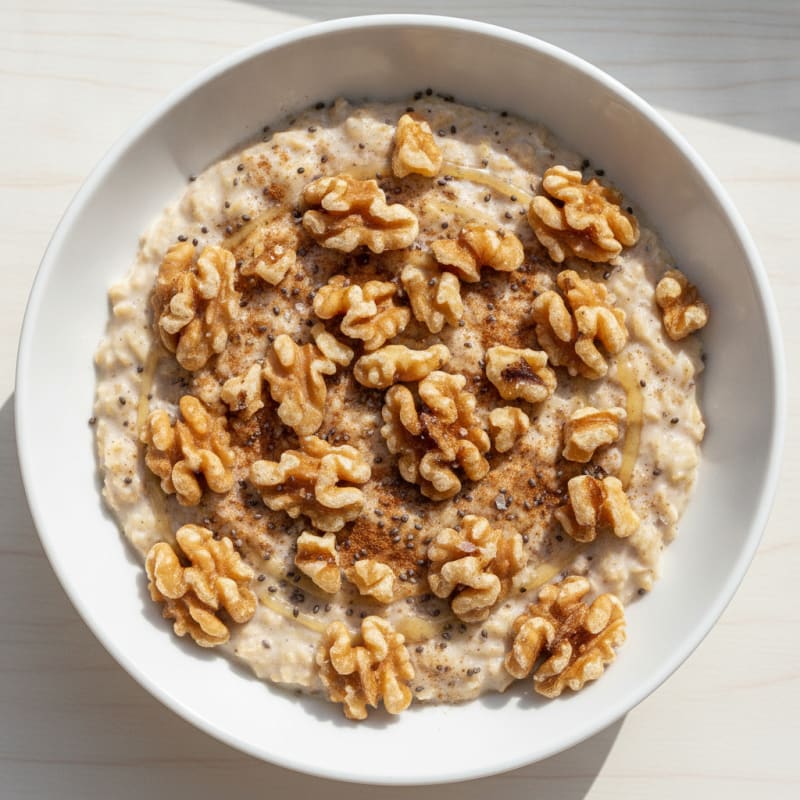 Classic Overnight Oats with Toasted Nuts