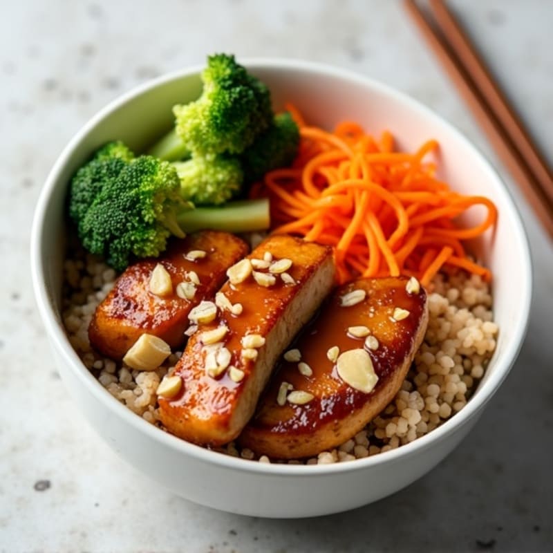 Sticky Ginger-Garlic Teriyaki Chicken Bowl