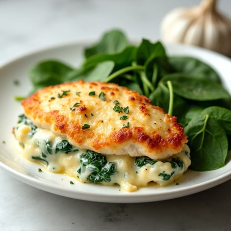 Creamy Spinach Artichoke Chicken Bake