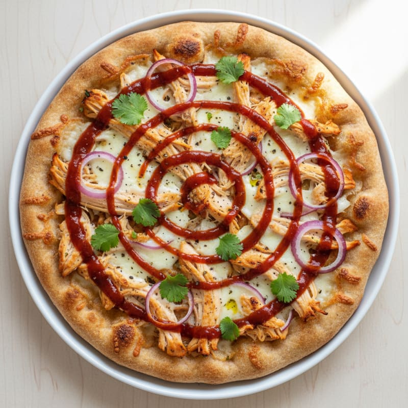 Crispy BBQ Chicken Flatbread Pizza
