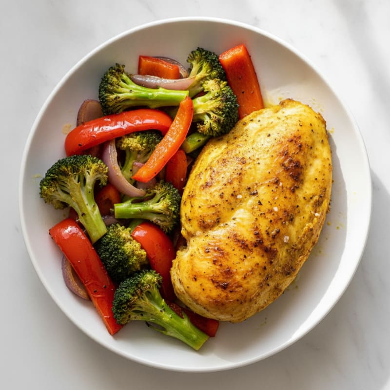 Turmeric Chicken and Roasted Vegetables
