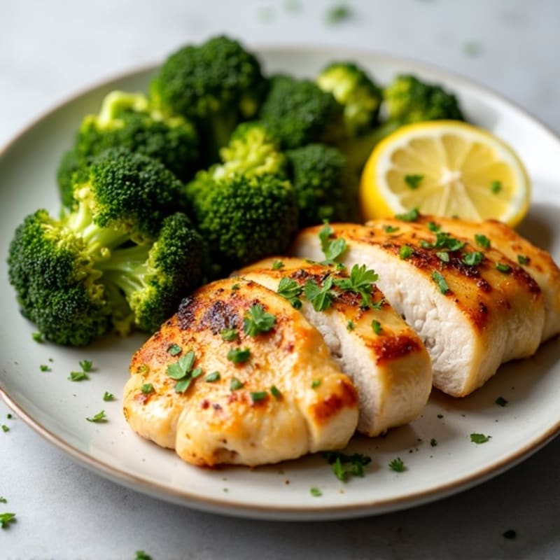 Sheet Pan Lemon Garlic Chicken and Roasted Broccoli