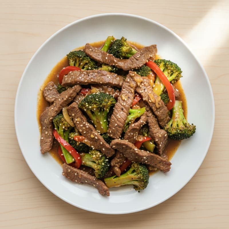 Sesame-Ginger Beef and Broccoli Stir-Fry