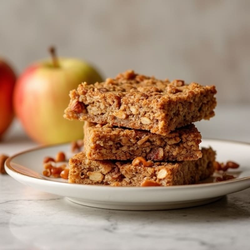 Baked Cinnamon-Spiced Apple Oat Bars